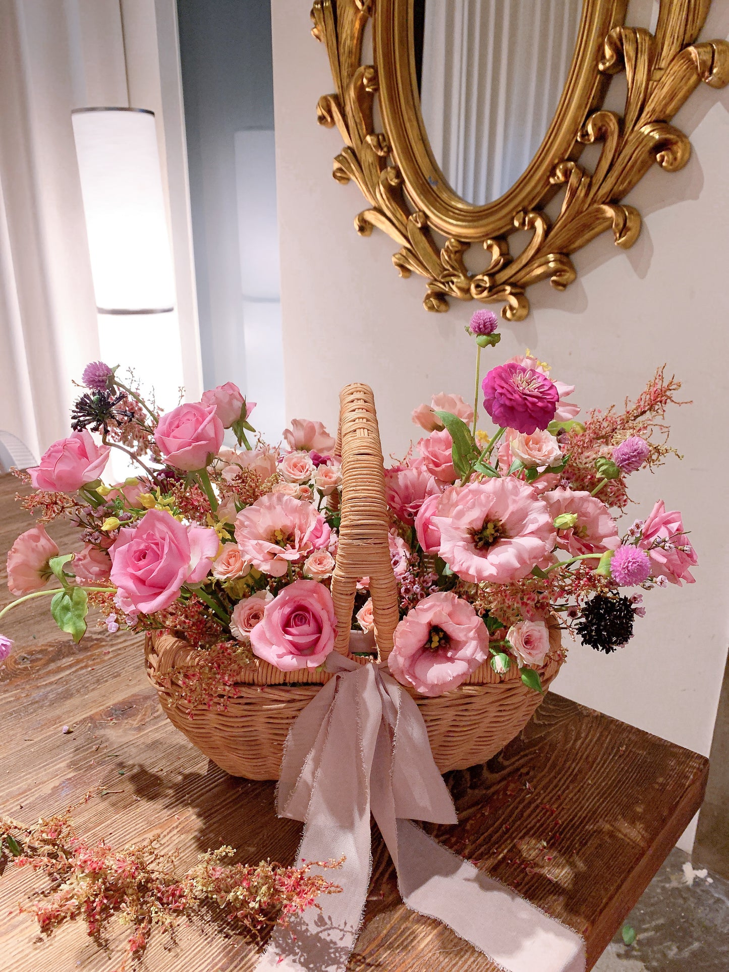 Flower de Pastel flower basket